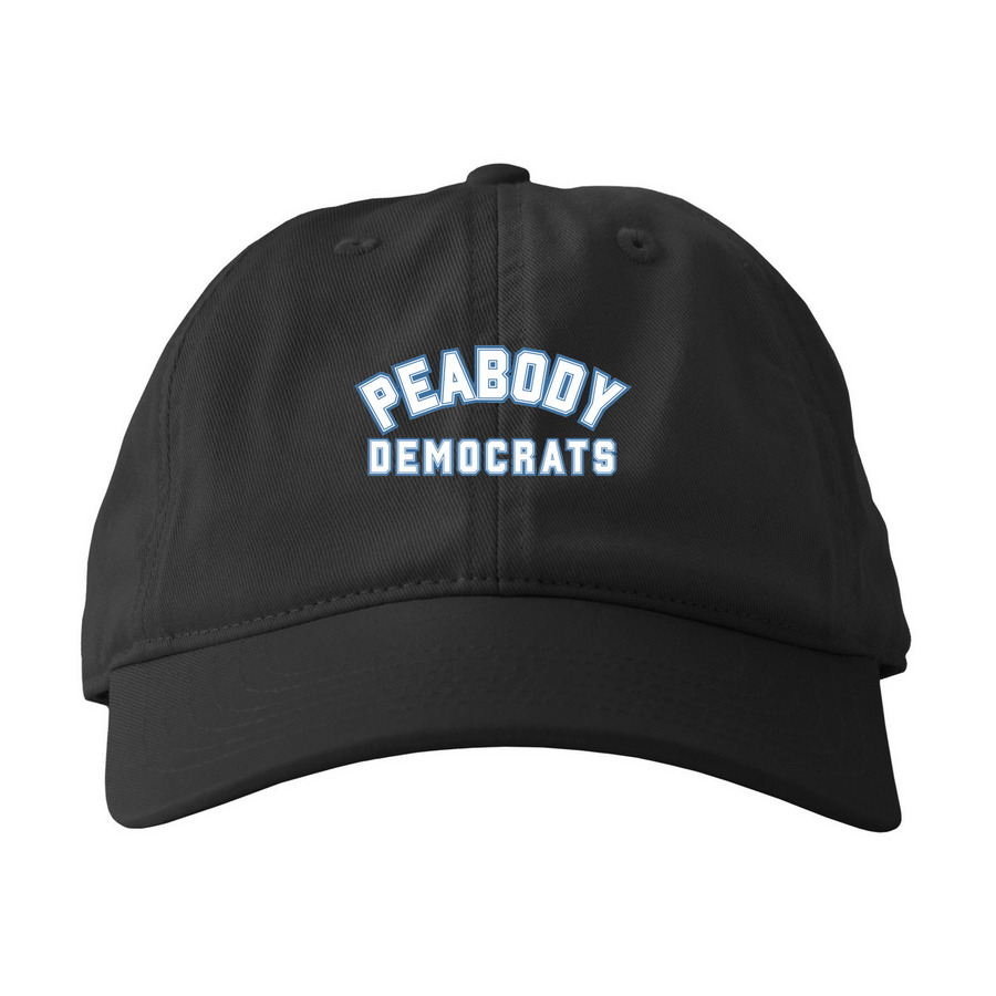 Peabody Dems Hats, a Black Printed Eco Baseball Cap