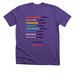 I Am Holy Purple Letters, a Heather Team Purple Premium Unisex Tee