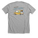 Smiles for All Next Stop: Smile Avenue, a Athletic Heather Premium Unisex Tee (back-view)