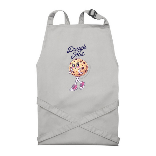 Dough Hoe Apron, a Silver Recycled Bib Apron