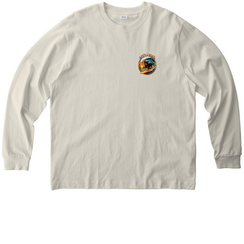 Life?s a Beach Long Sleeve Tee, a Natural Raw Stanley/Stella Unisex Freestyler Heavyweight Long Sleeve Tee