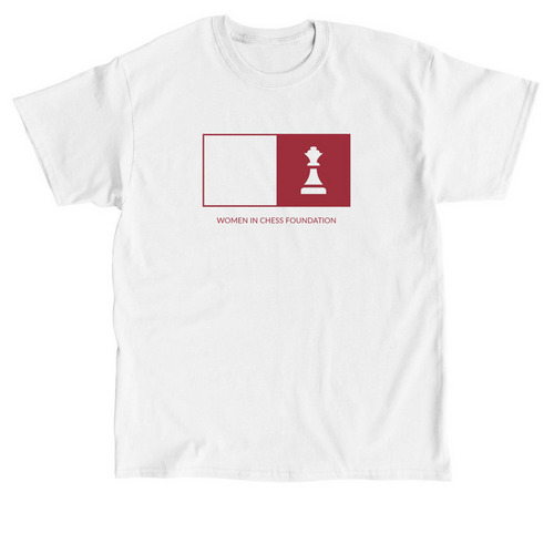 Women in Chess Foundation Merchandise, a White Classic Unisex Tee