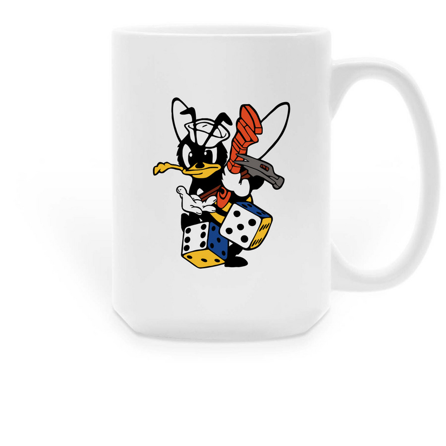 Lucky 11 Dice Mug, a White Large Coffee Mug