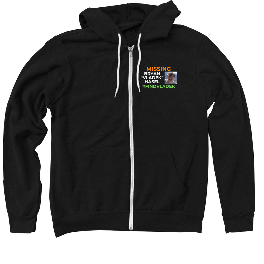 Find Vladek Hasel Zip Up Hoodie, a Black Zip Up Hoodie