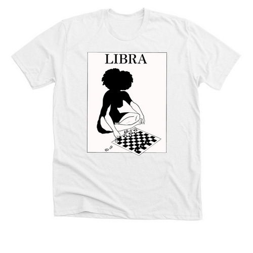 Libra, a Solid White Blend Premium Unisex Tee