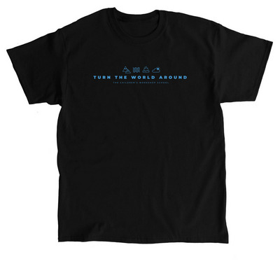 Turn the World Around?, a Black Classic Unisex Tee
