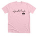 My Heart Beats for Cats, a Heather Pink Premium Unisex Tee