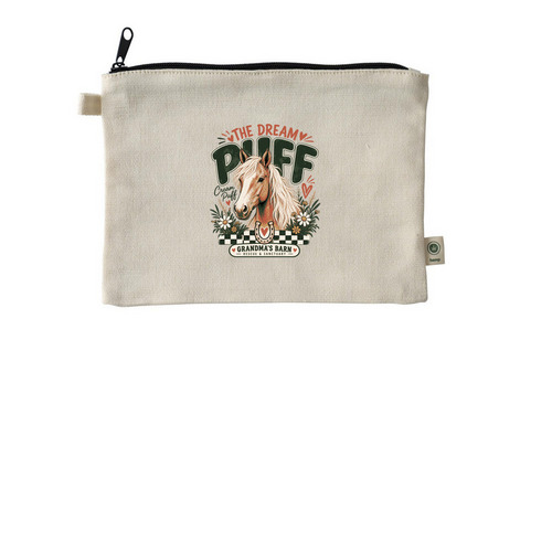 Little pouch, big heart&nbsp;, a Natural 9"x7" Hemp Blend Pouch
