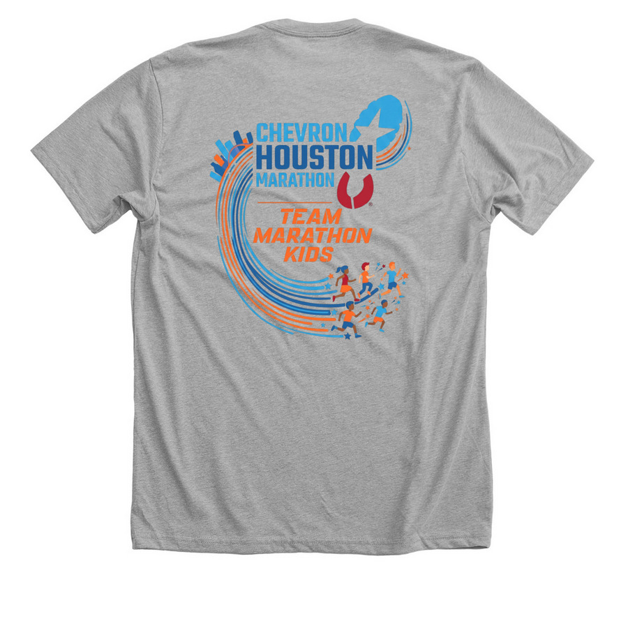 Team Houston, a Athletic Heather Premium Unisex Tee (back-view)