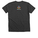 Psychedelic Dad, a Dark Grey Heather Premium V-Neck Tee (back-view)