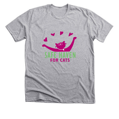 Safe Haven for Cats Merch, a Athletic Heather Premium Unisex Tee