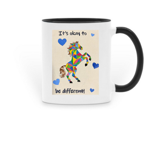 Tayla Mug, a Black Two-Tone Ceramic Mug