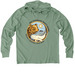 Protect Tikahtnu - No Johnson Tract Mine, a Lichen Green Allmade Organic Cotton Mineral Dye Hoodie Tee