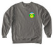 Freedom Farmhouse Logo, a Grey Comfort Colors Crewneck Sweatshirt