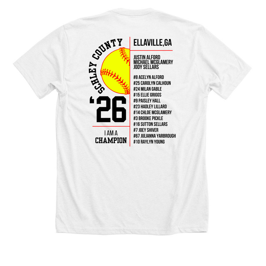 SC 10u All Stars Home Light / Red, a Solid White Blend Premium Unisex Tee (back-view)