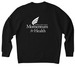 National Recovery Month Crewneck&nbsp;, a Black Nike Club Fleece Crewneck Sweatshirt (back-view)