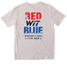 WIT RED WIT BLUE, a Ice Grey Softstyle Cotton Tee (back-view)