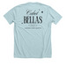 Bellas Choir Star Logo, a Heather Ice Blue Premium Unisex Tee (back-view)