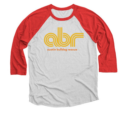 Manifest fall, y'all! ?, a Red and Heather White 3/4 Sleeve Baseball Tee