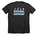 Posh nationals white, a Dark Grey Heather Premium Unisex Tee (back-view)