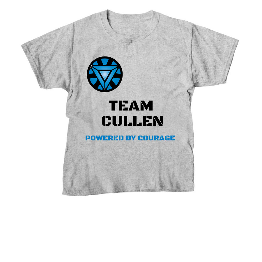 Suit Up for Cullen!, a Sport Grey Youth Unisex Tee