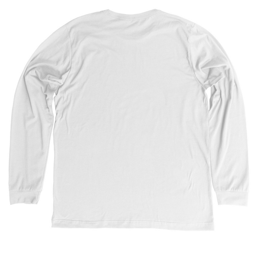 Eosinophil t-shirt, a Solid White Blend Premium Long Sleeve Tee (back-view)