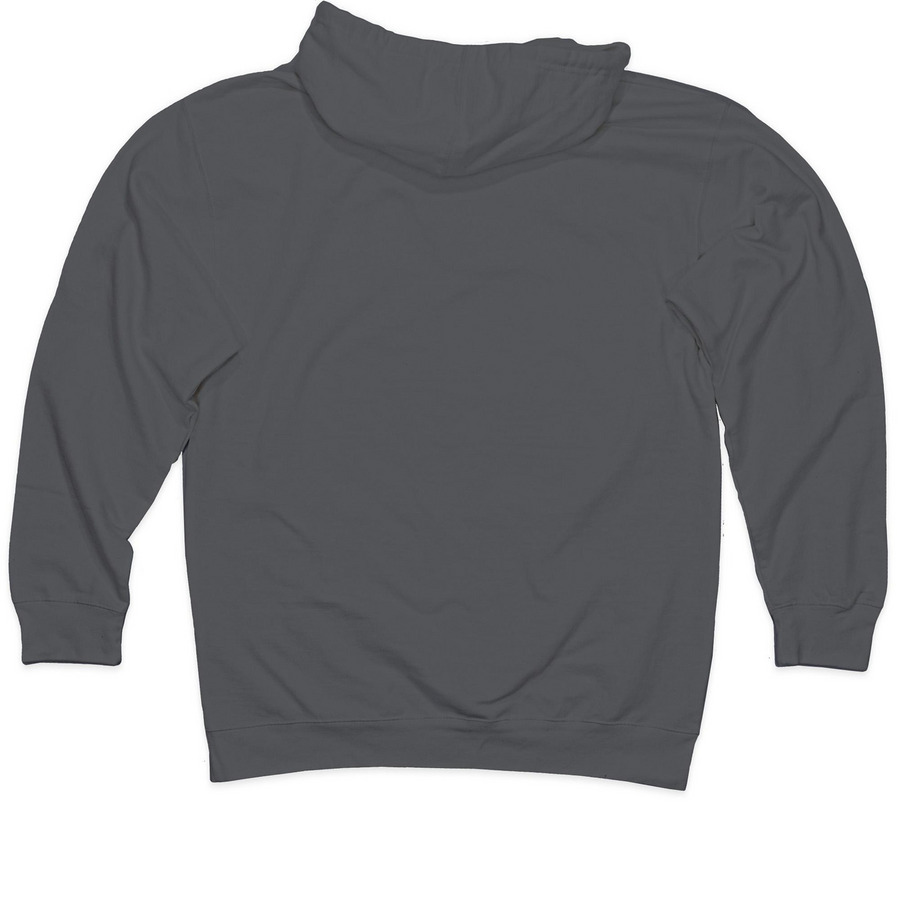 DNR Celebrating Pride Year Round Fundraiser, a Charcoal Midweight Pullover Hoodie (back-view)