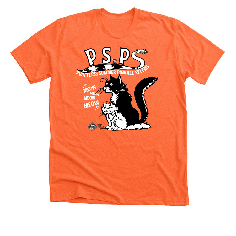 PSPS 2026 League Shirts, a Heather Orange Premium Unisex Tee