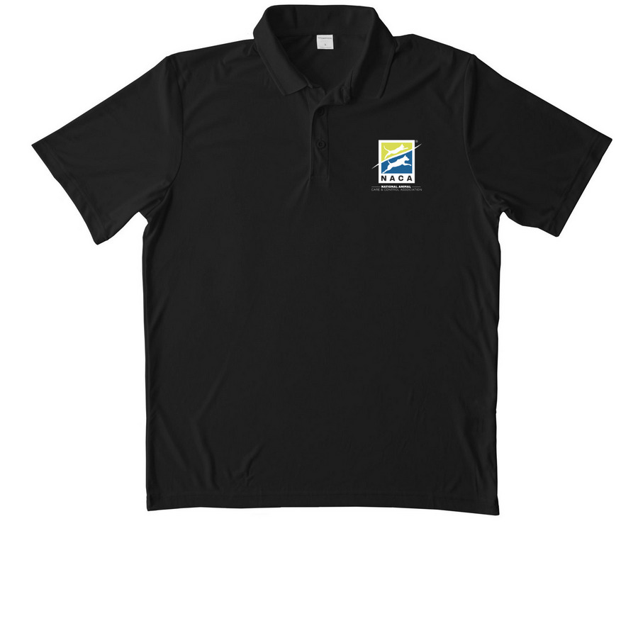 NACA Official Collared Shirt, a Black Unisex Performance Polo