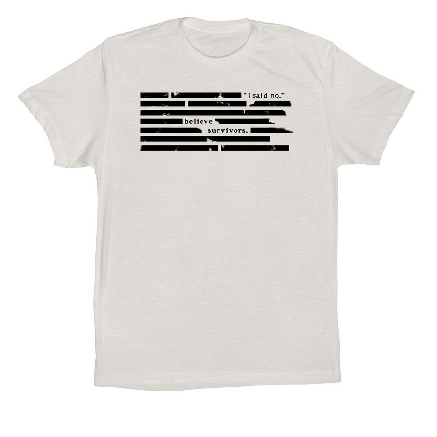 I said no., a Vintage White Premium Cotton Tee