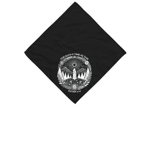 For Such a Time as This: Bandana, a Black Cotton Bandana