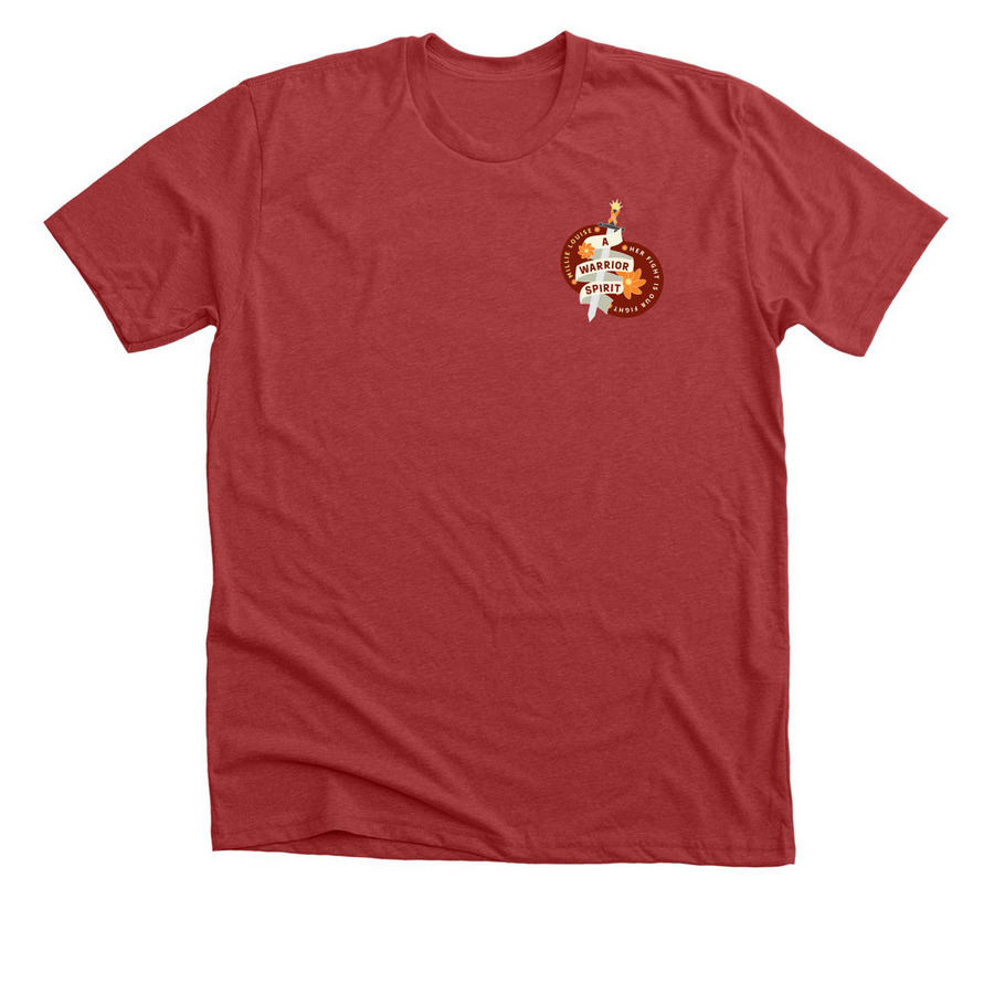 Team Millie Tee: The Fight Against Leukemia, a Heather Canvas Red Premium Unisex Tee