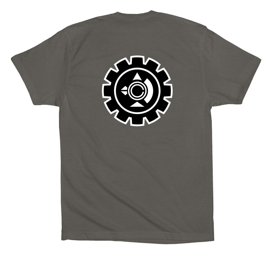 Vinsento ? Ninja Artist Platypus, a Asphalt Premium Cotton Tee (back-view)