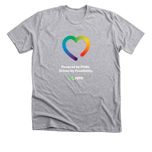 NMI Pride Heart, a Athletic Heather Premium Unisex Tee