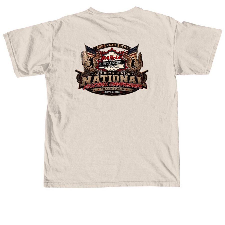 Nationals 2026 - Habib, a Ivory Comfort Colors Unisex Tee (back-view)