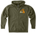 Support Local Ranchers, a Army Heavyweight Zip Up Hoodie