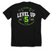 5 Years of Strength & Performance, a Solid Black Blend Premium Unisex Tee (back-view)