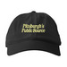 Pittsburgh's Public Source hat, a Black Printed Eco Baseball Cap