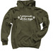 Rescue All the Dogs, a Military Green Pullover Hoodie