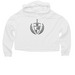 Crop Top Hoodie, a White Women?s Lightweight Cropped Hoodie