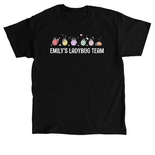 Emily's Ladybug Team, a Black Classic Unisex Tee