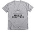 Believe Survivors, a Athletic Heather Premium V-Neck Tee