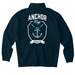 Anchor Cup 1/4 Zip, a Classic Navy Midweight Quarter Zip Pullover (back-view)