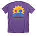 Overwhelmed AF, a Heather Team Purple Premium Unisex Tee (back-view)