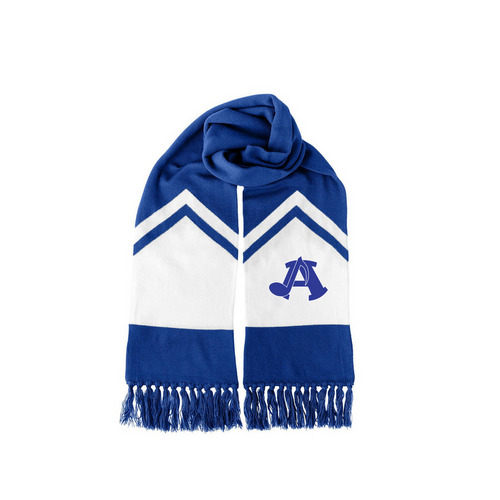 AHS Band Pride Scarf, a True Royal/ White True Royal/ White