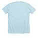 WSA Round Logo, a Heather Ice Blue Premium Unisex Tee (back-view)