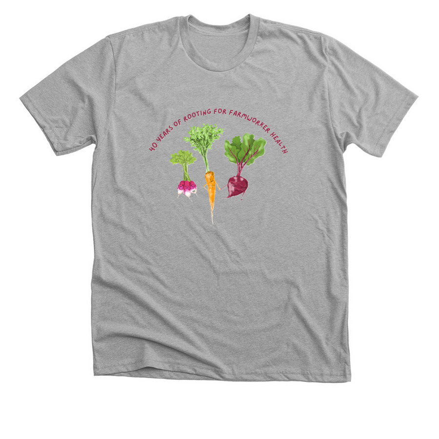 Celebrating 40 Years, a Athletic Heather Premium Unisex Tee