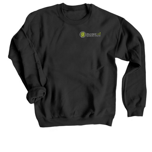 ALAC Winter Campaign, a Black Crewneck Sweatshirt