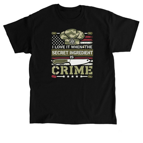 Crime, a Black Classic Unisex Tee