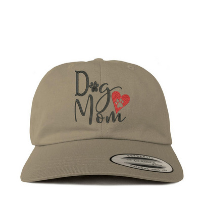 Dog Mom Hats&nbsp;, a Khaki Printed Classic Baseball Cap